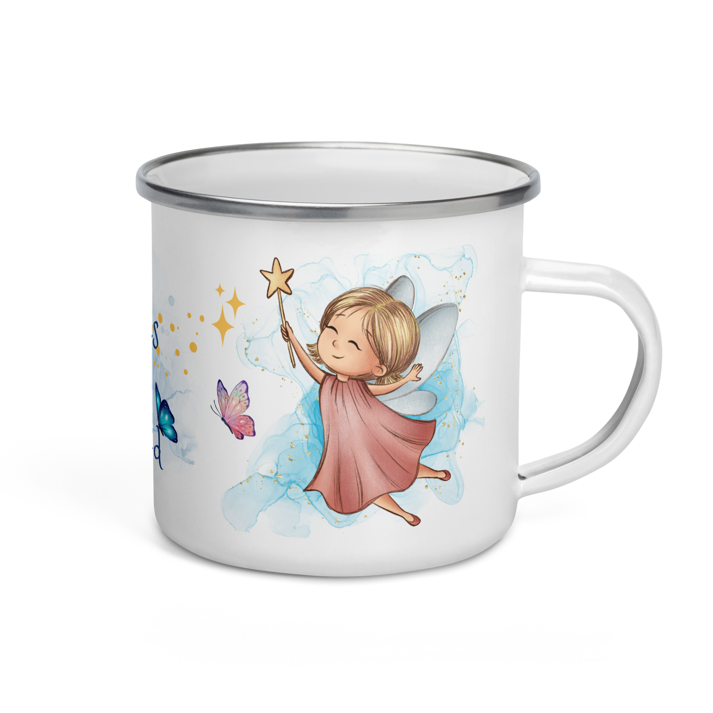 Enamel Mug | All Wishes Are Granted | Little Pink Fairy