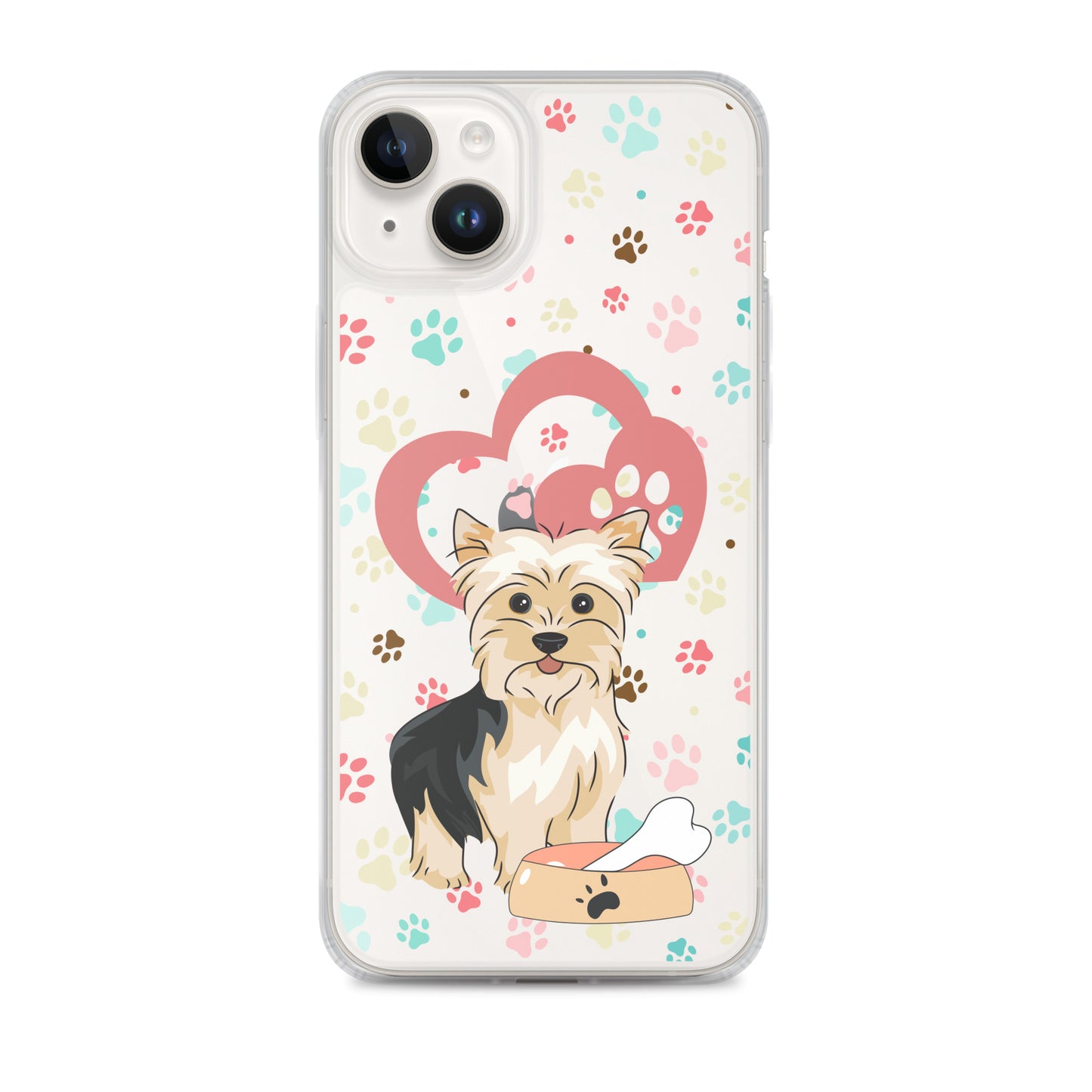 Clear Case For iPhone 14, 14 Plus, 14 Pro, 14 Pro Max | Dog Themed