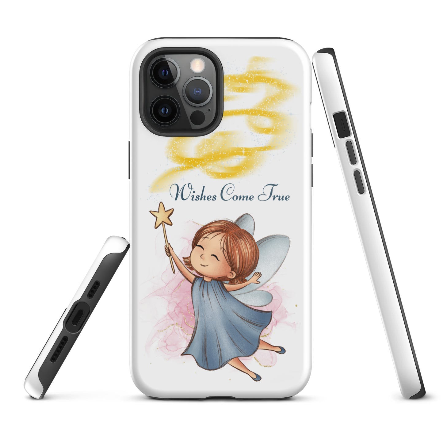 Tough case for iPhone 11, 12, 13, 14, 15 Variations | Wishes Come True - Blue Fairy