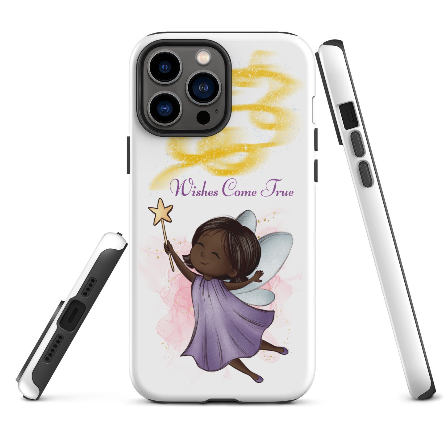 Tough case for iPhone 11, 12, 13, 14, 15 Variations | Wishes Come True - Purple Fairy