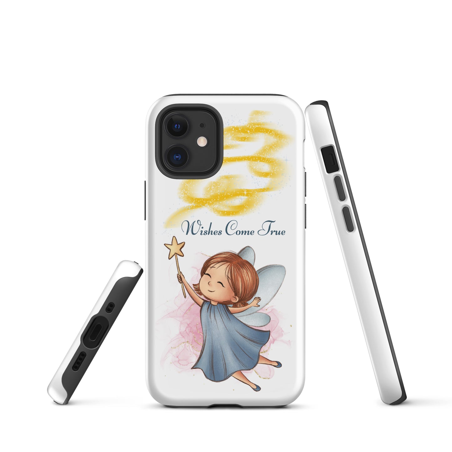 Tough case for iPhone 11, 12, 13, 14, 15, 16 Variations | Wishes Come True - Blue Fairy