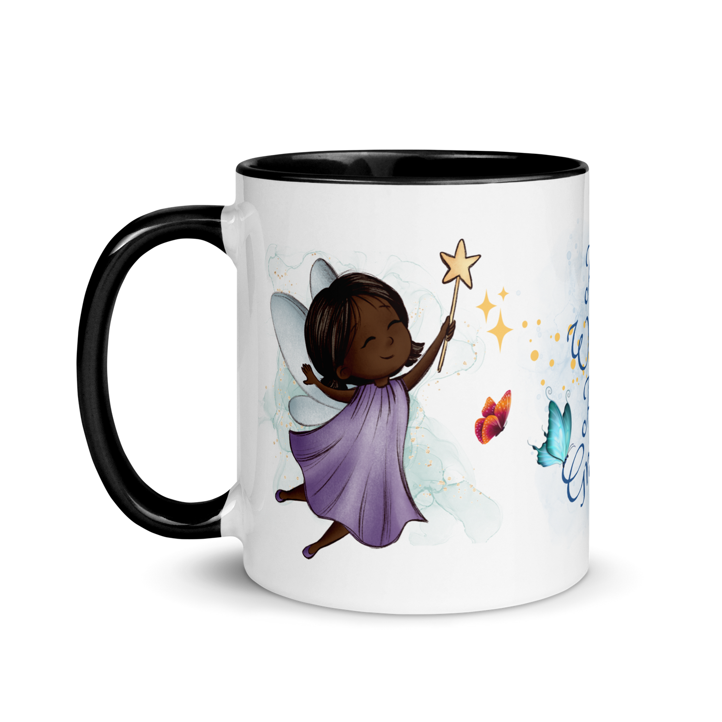 Accent Coffee Mug 11oz | All Wishes Are Granted | Purple Fairy