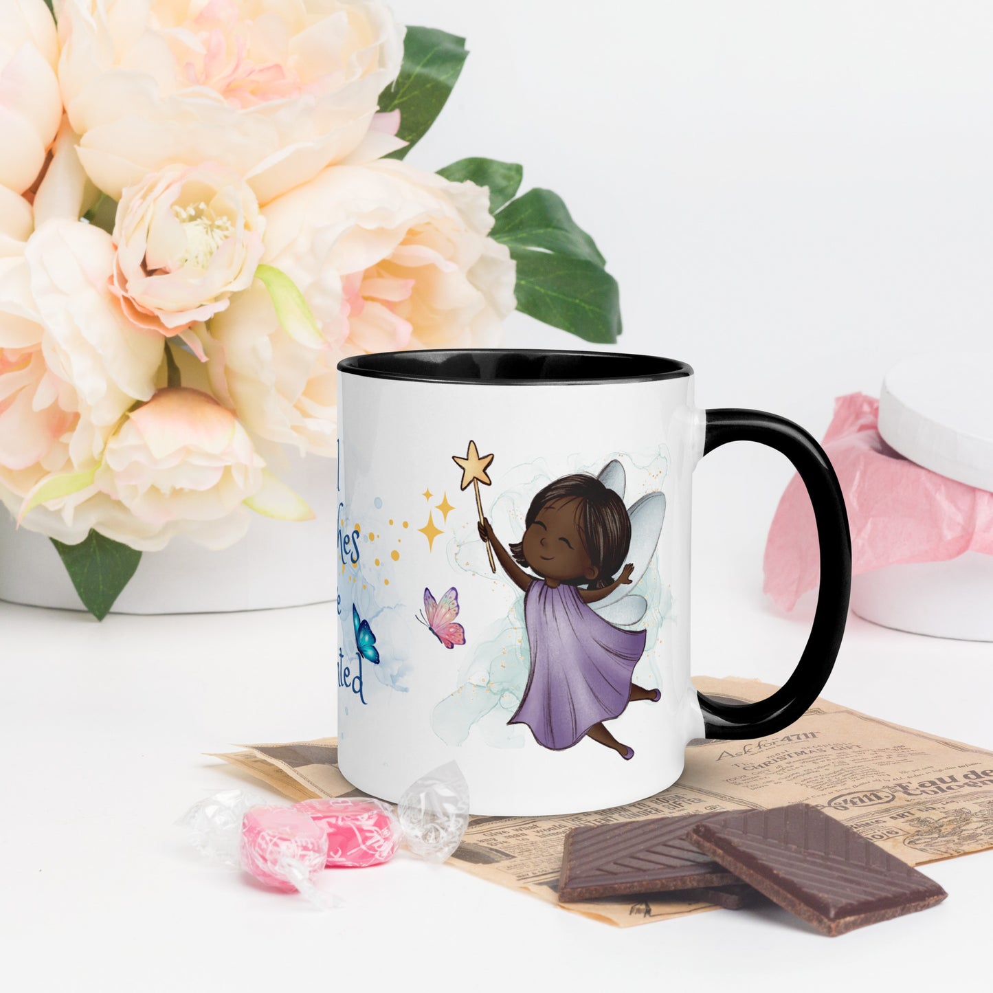 Accent Coffee Mug 11oz | All Wishes Are Granted | Purple Fairy