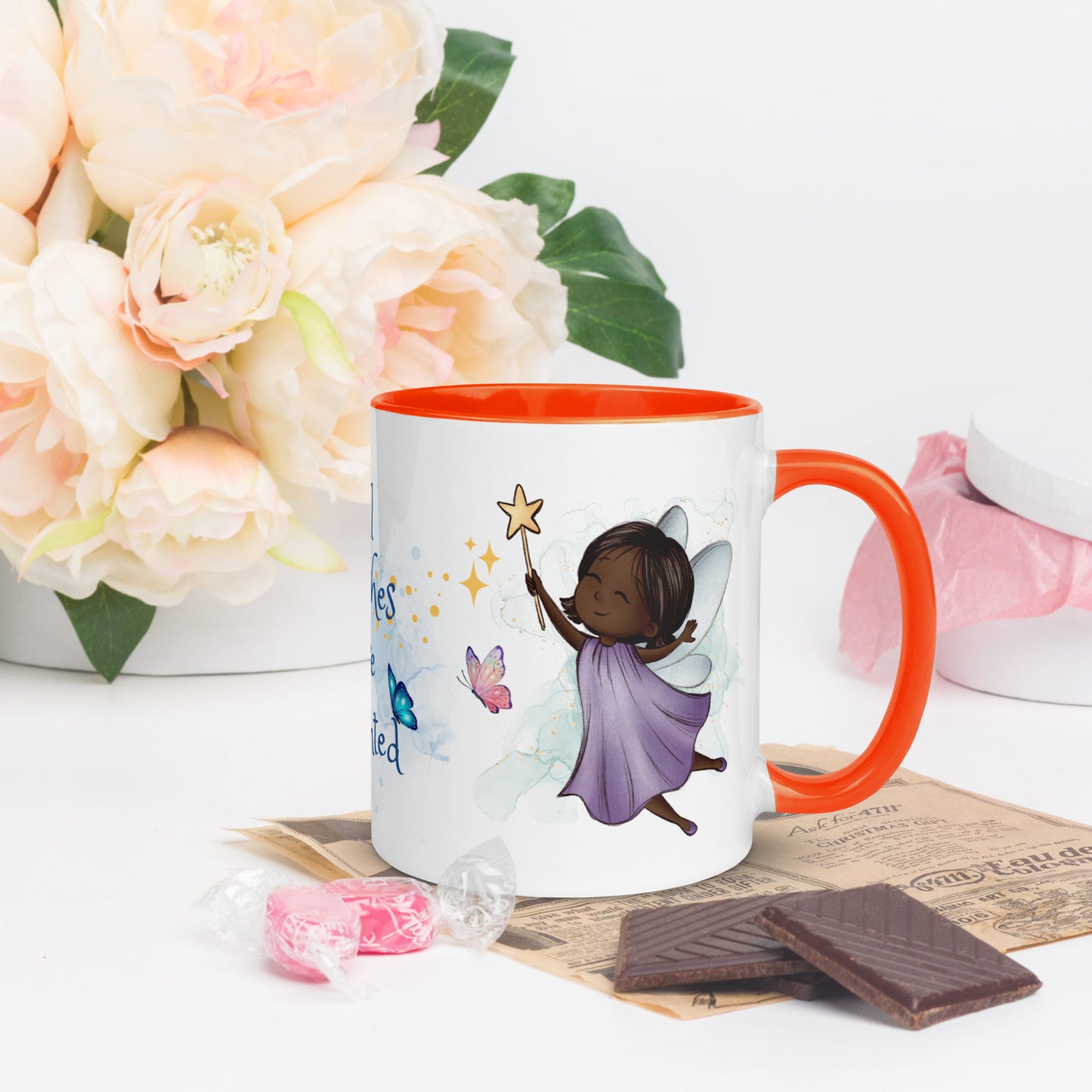 Accent Coffee Mug 11oz | All Wishes Are Granted | Purple Fairy