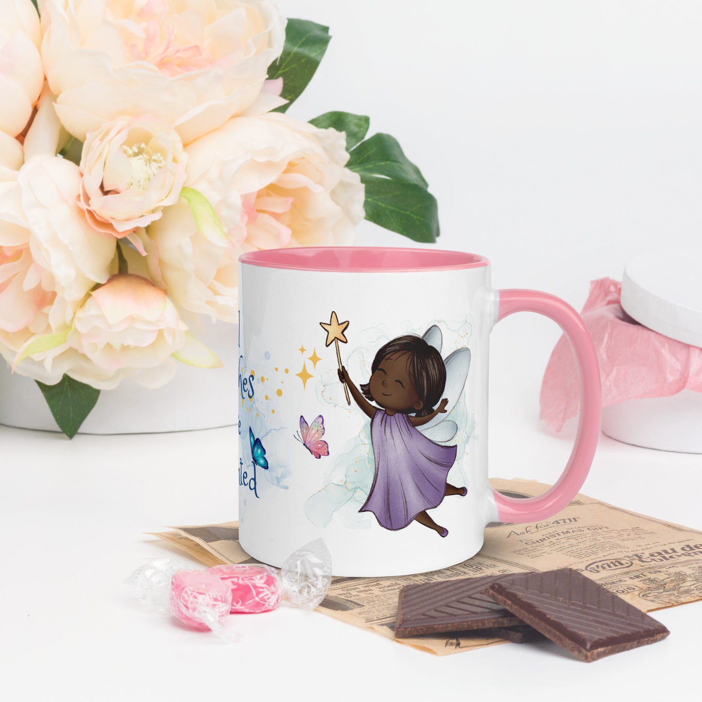 Accent Coffee Mug 11oz | All Wishes Are Granted | Purple Fairy