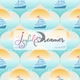Fabric Design :: Trip to the Beach Sailor Boat Sunset