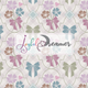 Wallpaper :: Preppy Floral with Bows and Diamond Shaped Plaids Background