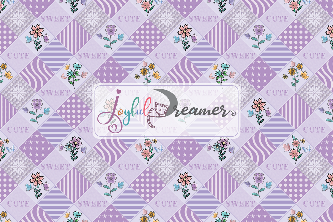 Sweet Cute Floral Butterfly Patchwork