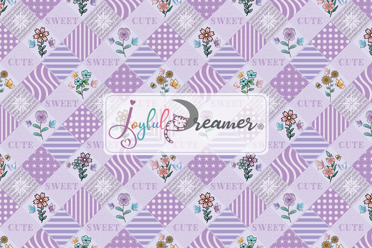 Sweet Cute Floral Butterfly Patchwork
