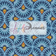 Wallpaper :: Scallop Floral Block Print-Inspired