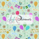 Wallpaper Design :: Let's Go Party Flowers and Balloons