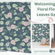 Welcoming Walls - Welcoming Retro Floral Flowers Leaves Garden