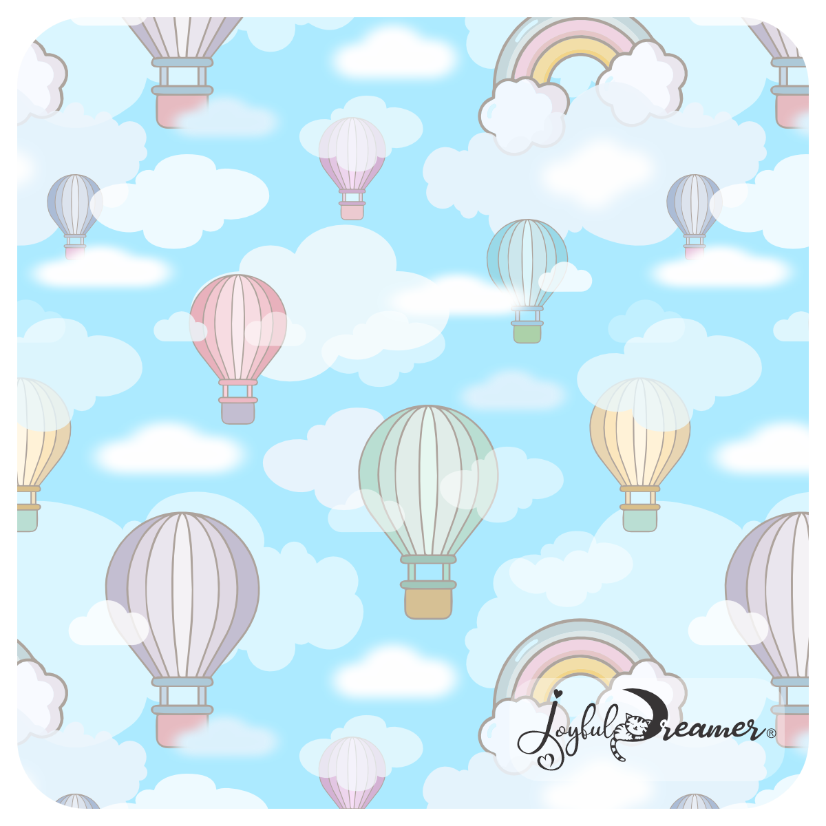 Pattern: Hot Air Balloons In the Sky
