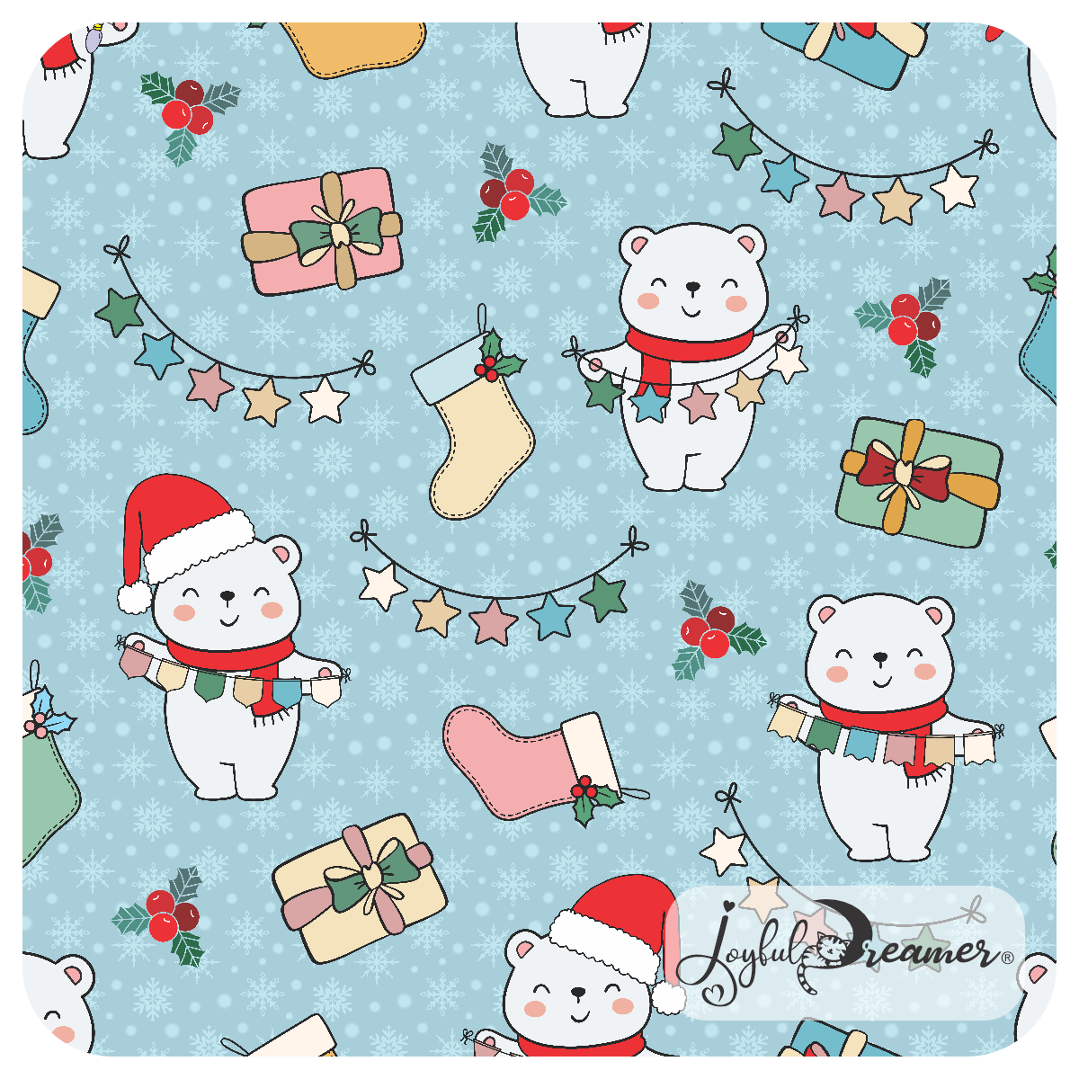 Pattern: Polar Bears Winter Party