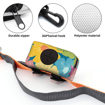 Dog Poop Bag Holder | Vibrant Daisy Floral Block Prints
