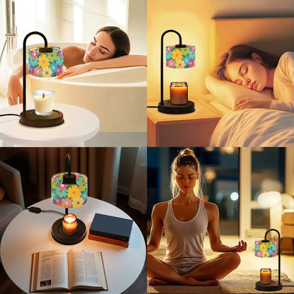 Candle Warmer Lamp | Vibrant Daisy Floral