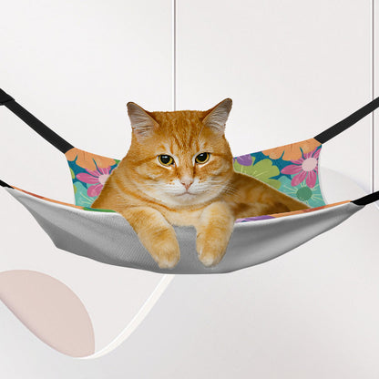 Pet Hammock | Vibrant Daisy Floral Block Prints