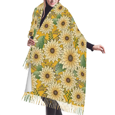 Fringed Scarf | Sunny Bloom