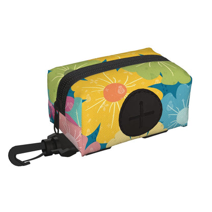Dog Poop Bag Holder | Vibrant Daisy Floral Block Prints