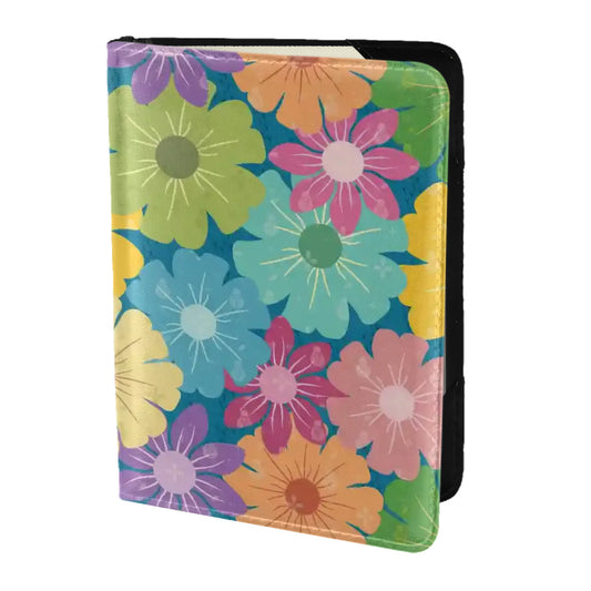 Large Passport Holder for Travel (DoubleSided) | Vibrant Daisy Floral