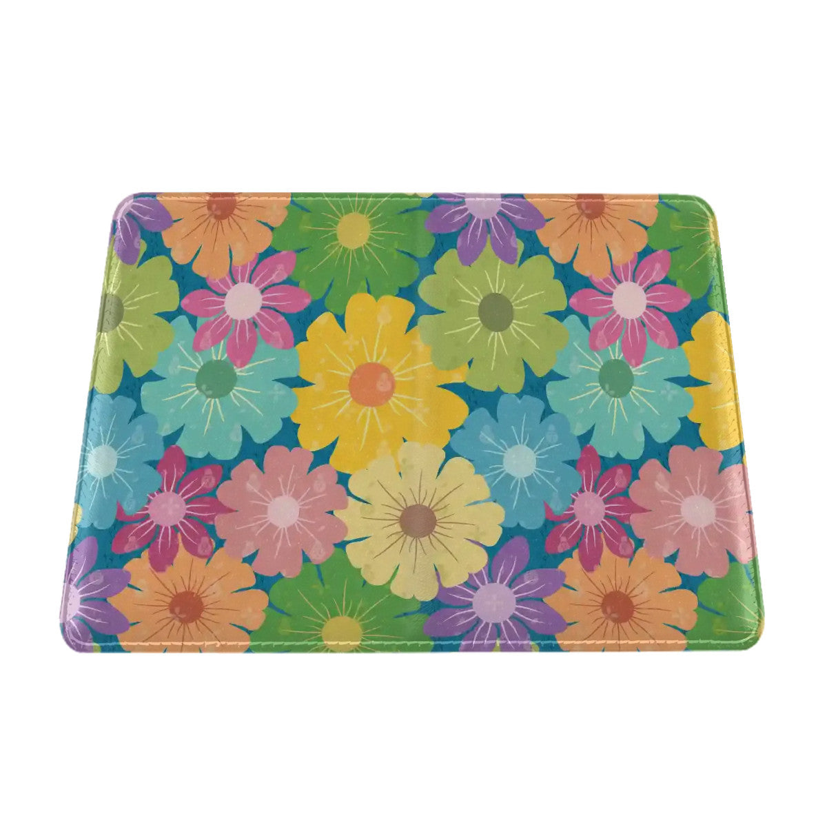 Large Passport Holder for Travel (DoubleSided) | Vibrant Daisy Floral