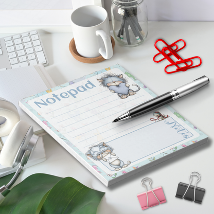 Notepad (Small) | Blue Cats Love Notes