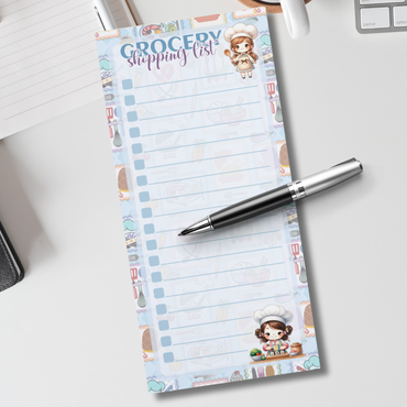 Magnetic Notepad | Kitchen Post Geocery Shopping List Little Chef 1