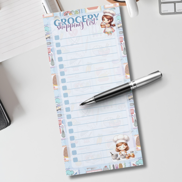 Magnetic Notepad | Kitchen Post Geocery Shopping List Little Chef 2