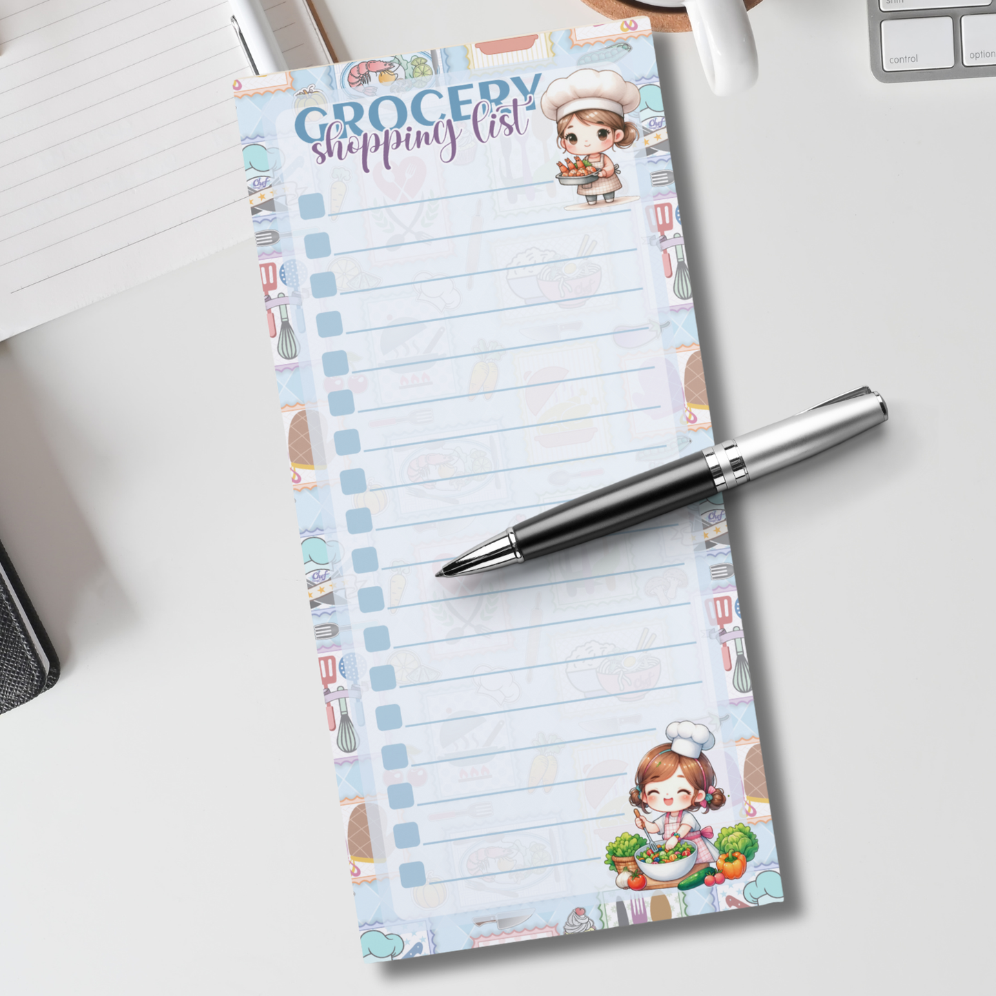 Magnetic Notepad | Geocery Shopping List Little Chef 4