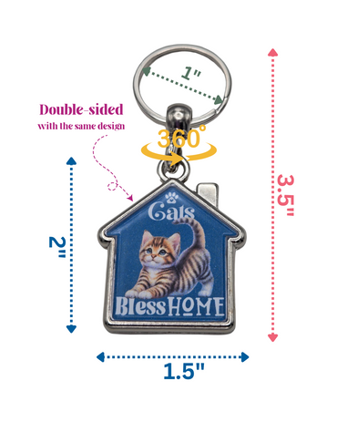 House-Shaped Keychain - Home Sweet Home Designs