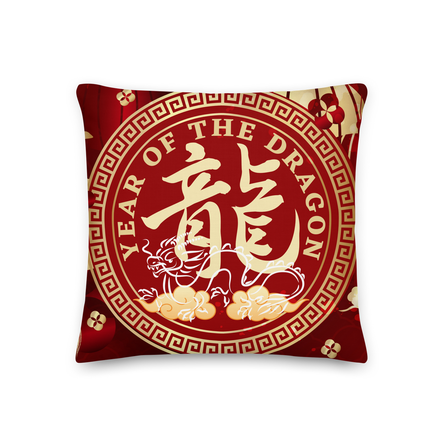 Premium Pillow | 18″×18″, 20″×12″, 22″×22″ | Year of the Dragon 2024 | Chinese Zodiac Sign 2