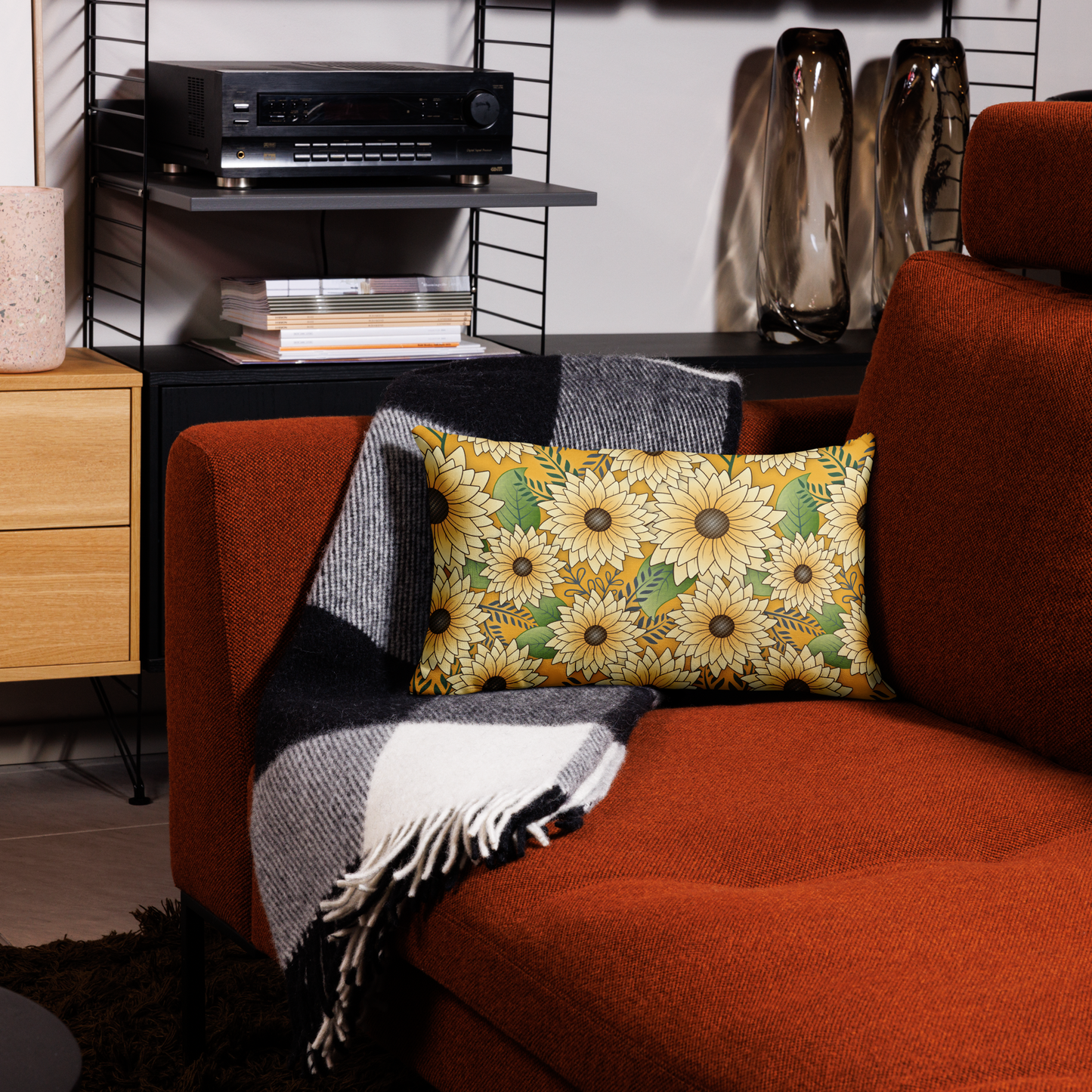 Premium Pillow Case | Bold Sunflower Garden