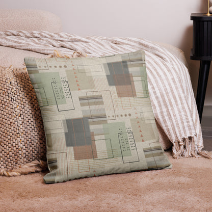 Premium Pillow Case | Geometric Patch