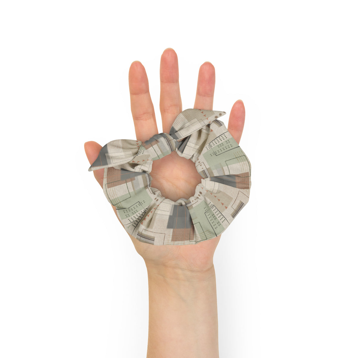 Scrunchie | Geometric Patch