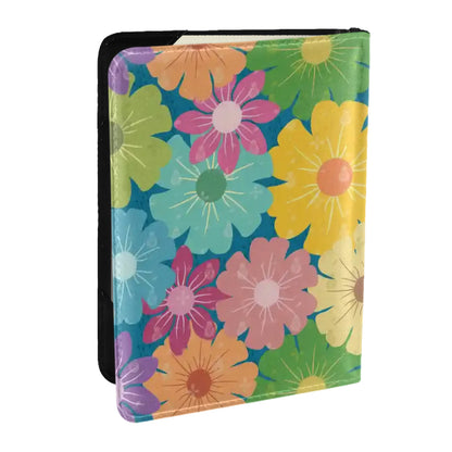 Large Passport Holder for Travel (DoubleSided) | Vibrant Daisy Floral