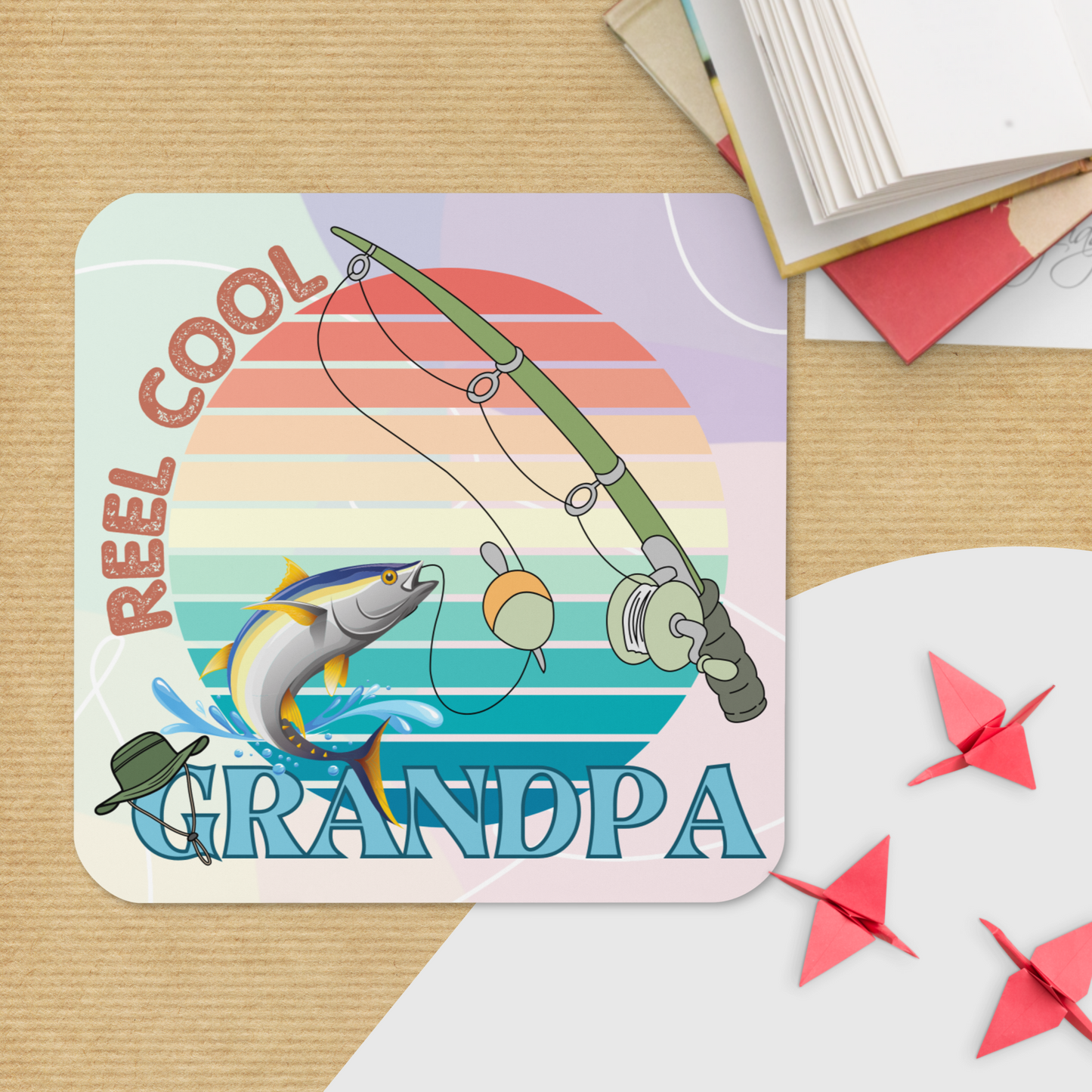 Cork-back coaster | Reel Cool Grandpa Best Grandpa Ever