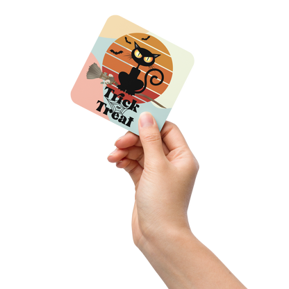 Cork-back coaster | The Witch Cat's Trick or Treat Adventure