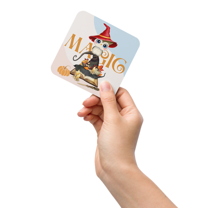 Cork-back coaster | The Magic Witch Owl Fall Themed