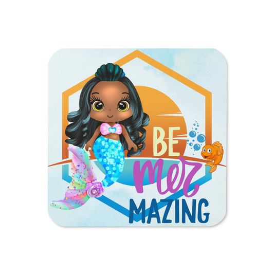 Cork-back coaster | Under the Sea Be Mer-mazing Mermaid