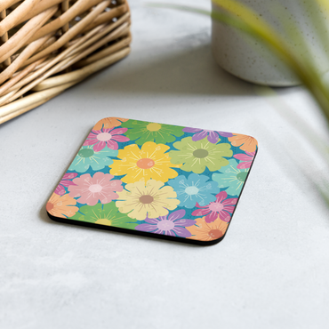 Cork-back coaster | Daisy Bloom