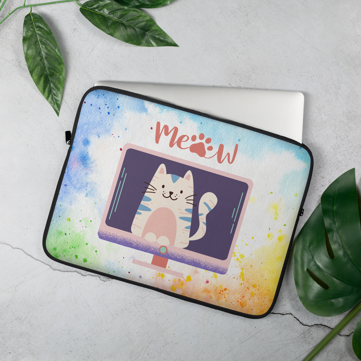 Laptop Sleeve 13" or 15" | Cat Meow