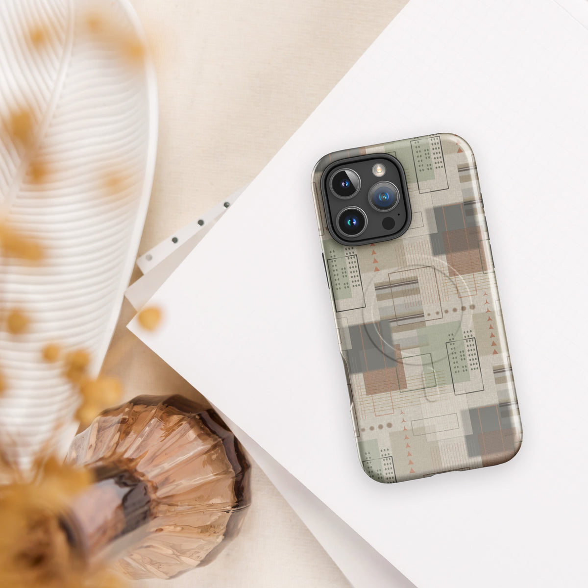 MagSafe® tough case for iPhone® |  Geometric Patch
