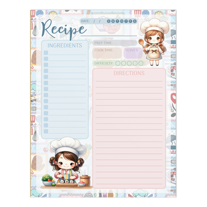 Notepad (Large) | Chef Recipe Notepad 1