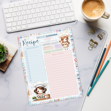 Notepad (Large) | Kitchen Post Chef Recipe Notepad 1