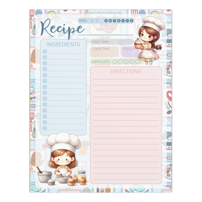 Notepad (Large) | Chef Recipe Notepad 2