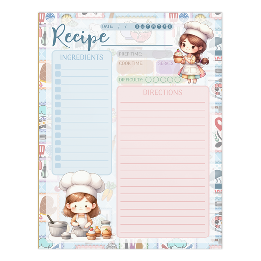 Notepad (Large) | Chef Recipe Notepad 2
