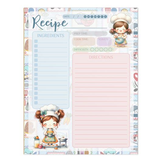 Notepad (Large) | Chef Recipe Notepad 3