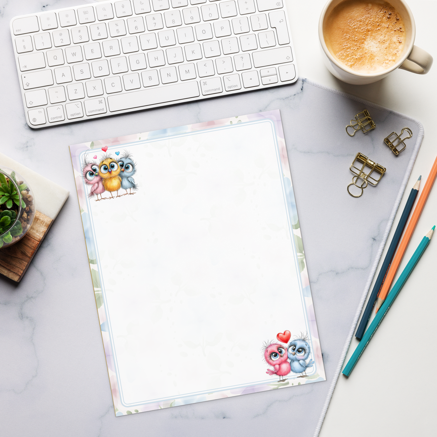 Notepad (Large) | Watercolor Blossoms