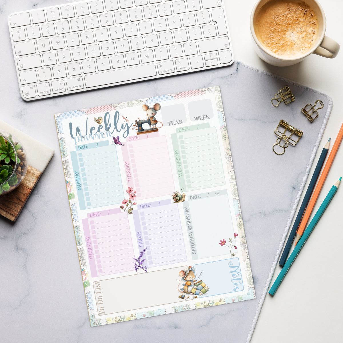 Notepad (Large) | Patchwork Revival Weekly Planner