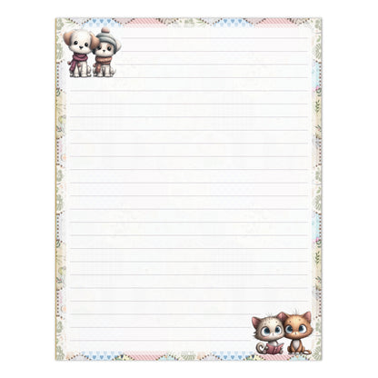 Notepad (Large) | Patchwork Revival Dog and Cat Letterhead